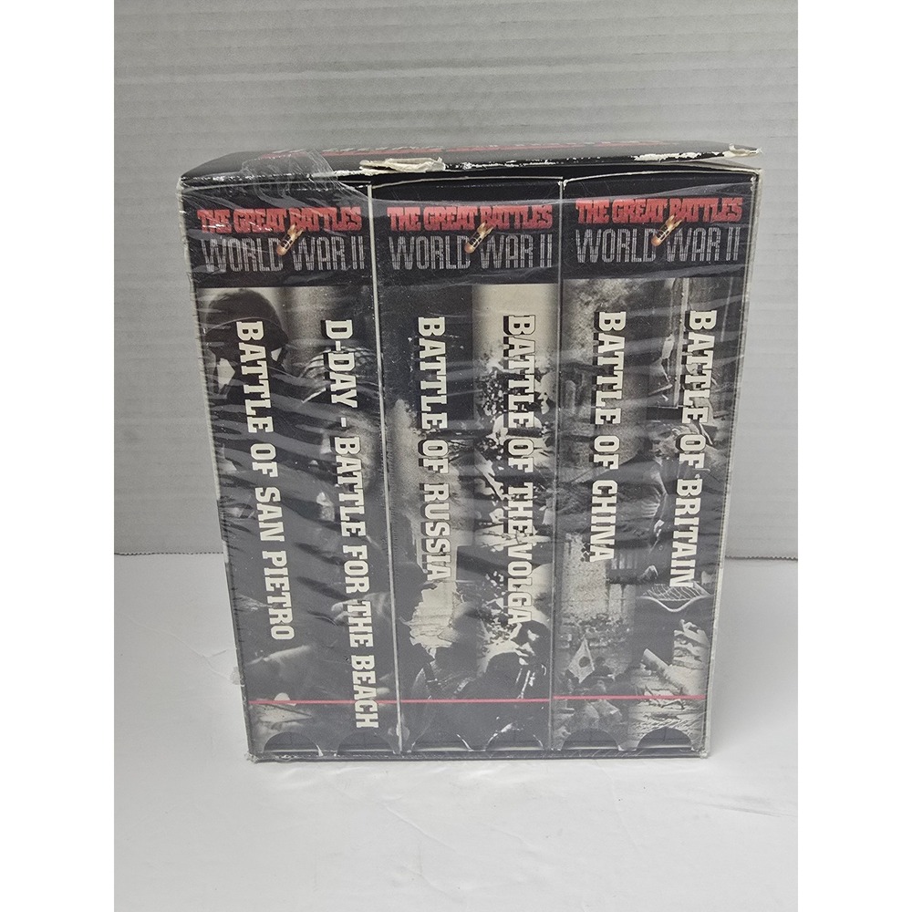 Vintage The Great Battles World War II 6-Pack VHS Set Entertainment Documentary
